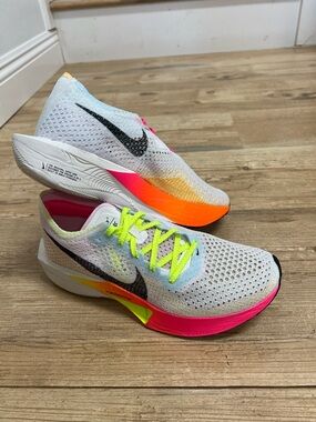Nike Women’s Vaporfly 3 Racing Shoes - Neon Yellow, Pink & Orange